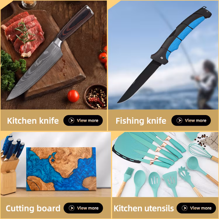 Fileknivar - Olika färger - 6 - 7 inch -