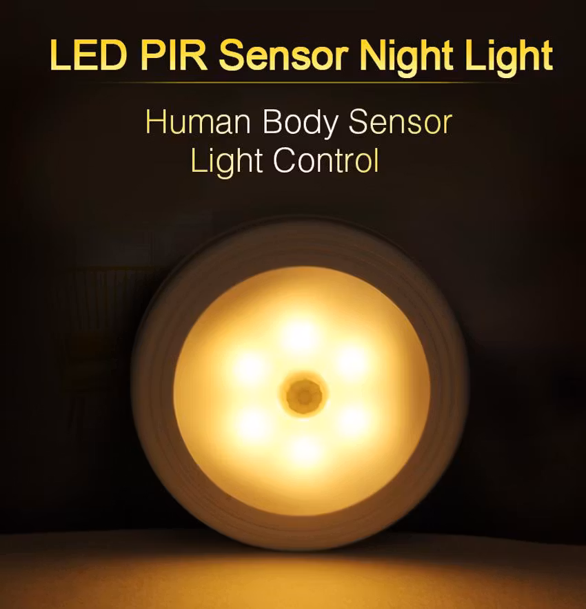 Natt/Mörkerlampa - Rörelsesensor - Led