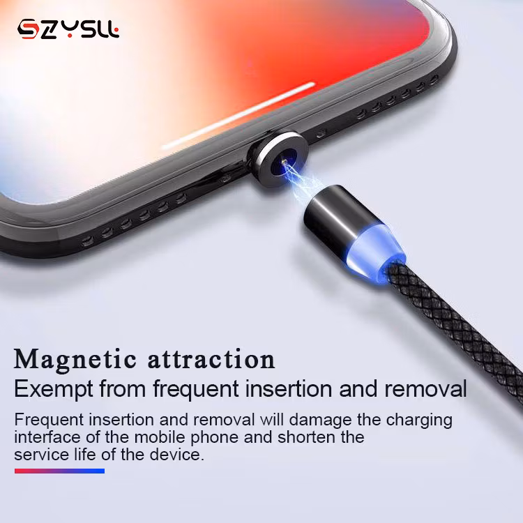 Mobil Laddare Magnetiska 3 in 1 USB-C - iPhone - Android