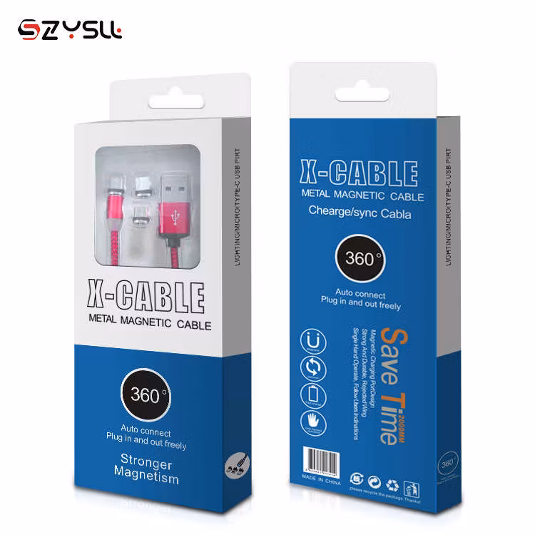 Mobil Laddare Magnetiska 3 in 1 USB-C - iPhone - Android