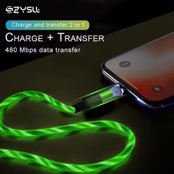 Mobil Laddare Magnetiska 3 in 1 Flash Kabel USB-C - iPhone - Android