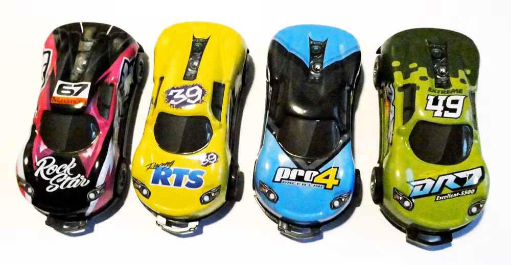 Leksaksbilar voltar + Pull Back ( 4-7 Pack )