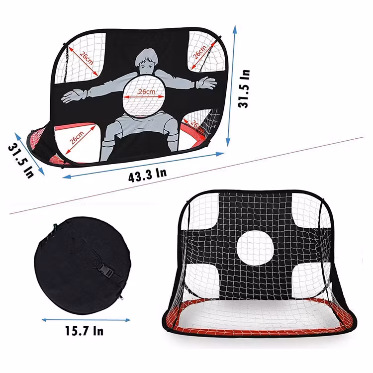 Fotbollsmål Bärbart - Pop Up Inne - Ute - Innebandy