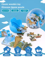 Dinosaurie - Pussel/Ägg -