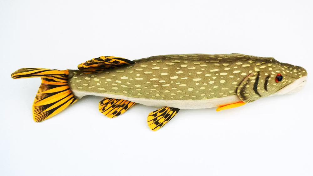 Gädda - 25/43/80 cm - Gosedjur - Orginalet -