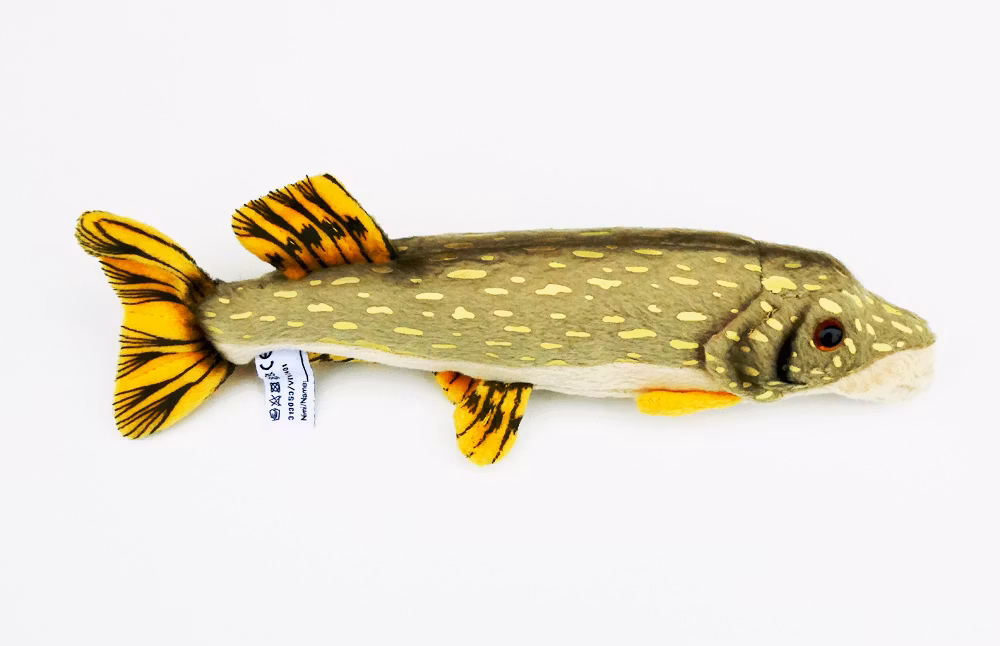 Gädda - 25/43/80 cm - Gosedjur - Orginalet -