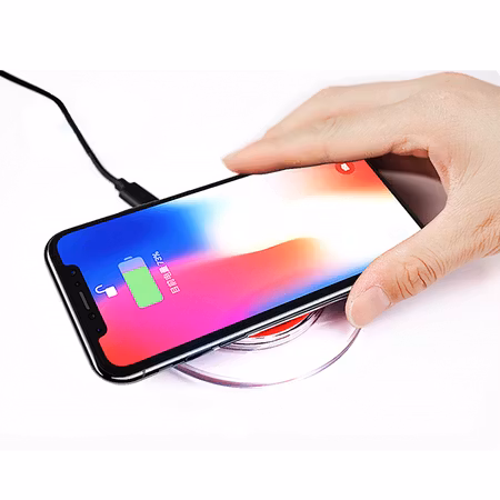 Mobil Laddare för iPhone, Android Qi Standard 5W (Vit)