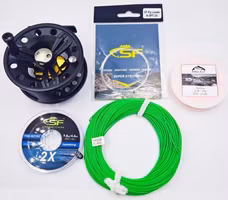 Flugfiske Paket - Flugrulle #5/6 + WF6 + Backing + Tafs + Tafsmaterial