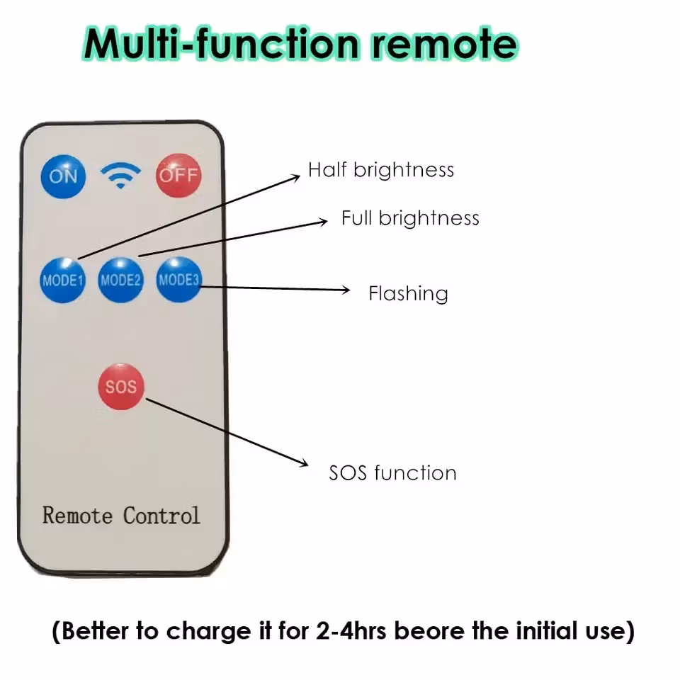 Campinglampa Deluxe - Solcell + USB - Vikbar -