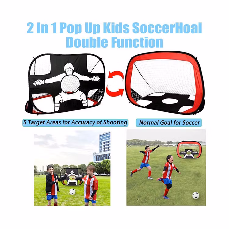 Fotbollsmål Bärbart - Pop Up Inne - Ute - Innebandy