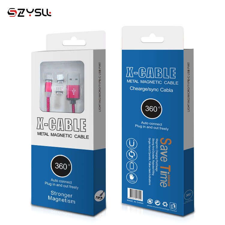 Mobil Laddare Magnetiska 3 in 1 USB-C - iPhone - Android