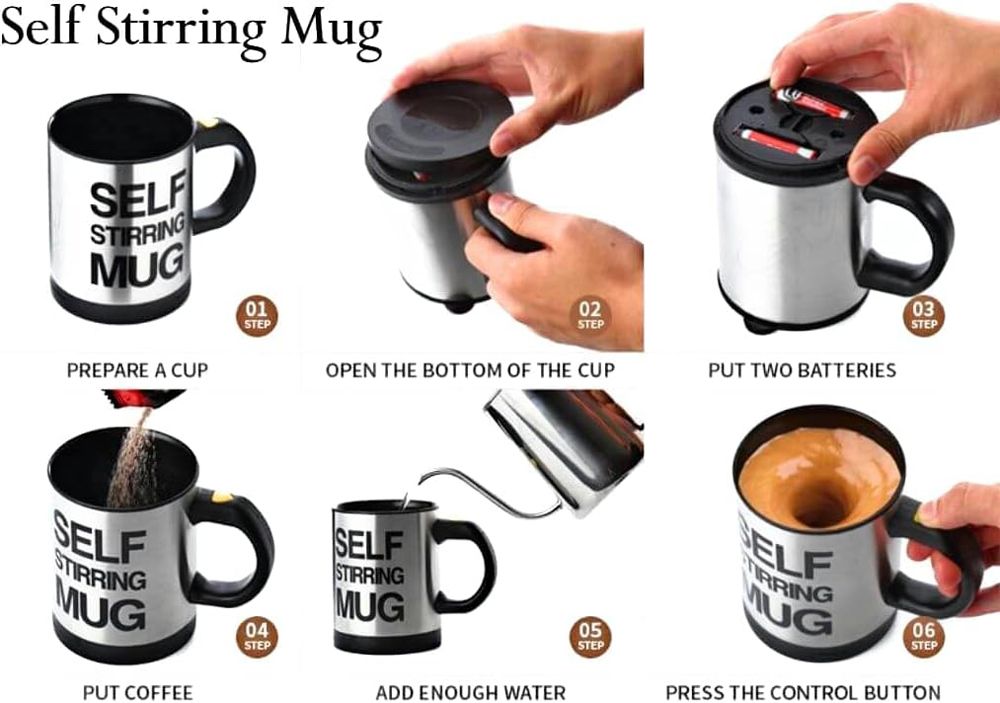 Self Stirring Mug - Kaffemuggen från framtiden