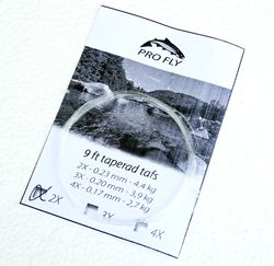 Pro Fly 9´ Taperade Tafsar (1-2 st Förpackning)