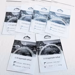 Pro Fly 15´ Taperade Lax tafsar 0.34 mm + 0.38 mm ( 2 st)