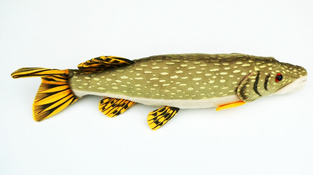 Gädda - 25/43/80 cm - Gosedjur - Orginalet -