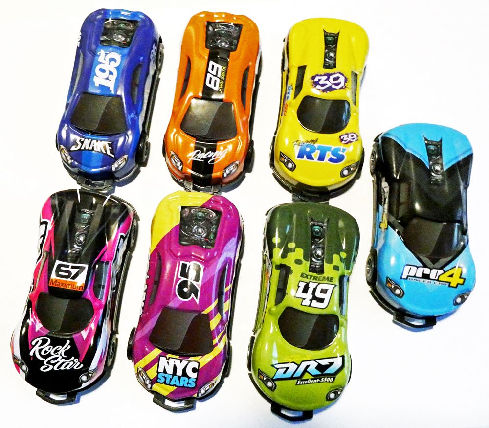 Leksaksbilar voltar + Pull Back ( 4-7 Pack )