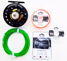 Flugfiske Paket - Flugrulle #5/6 + WF6 + Backing + Tafs + Tafsmaterial