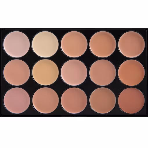 concealer, kontur palett 15 st färger