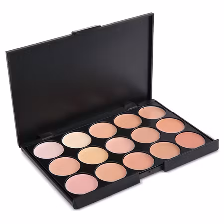 concealer, kontur palett 15 st färger