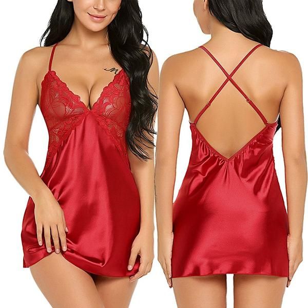 Negligé, Lingerie röd S