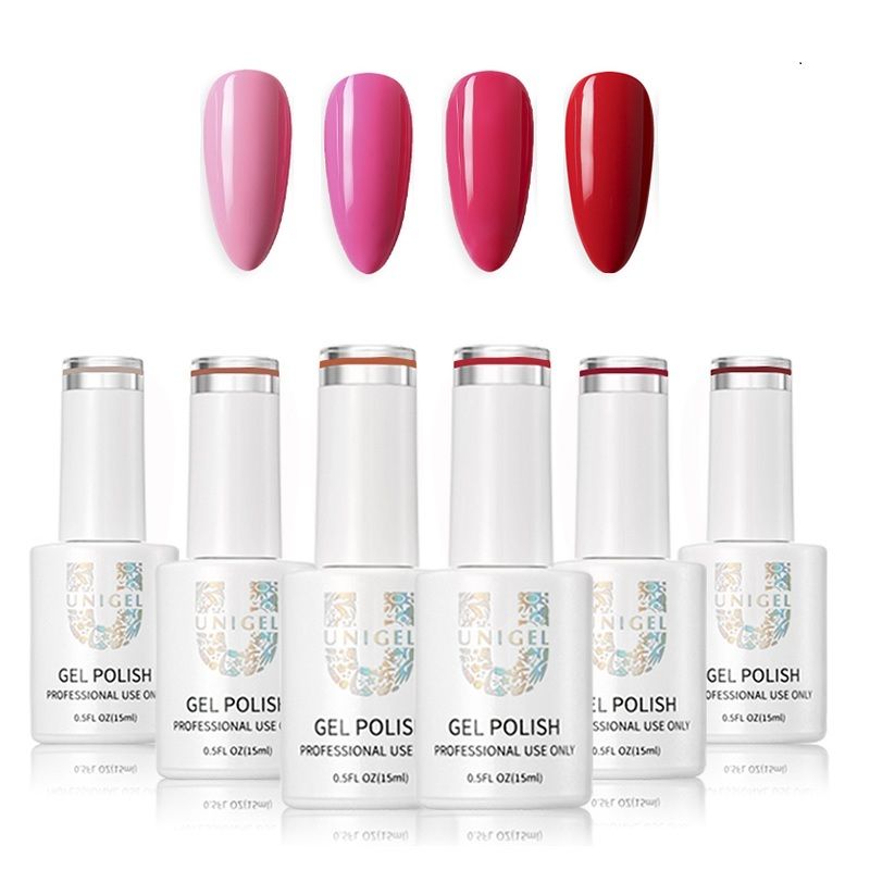 Färgset 01 Gel Nail Polish - 4st färger 10ml