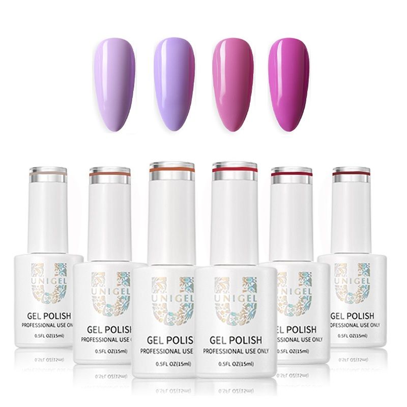 Färgset 02 Gel Nail Polish - 4st färger 10ml