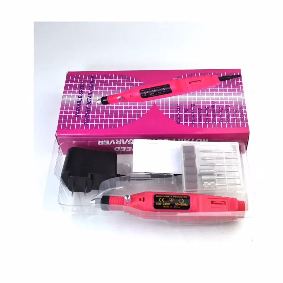 Elektrisk nagelfil med 6 bitsar