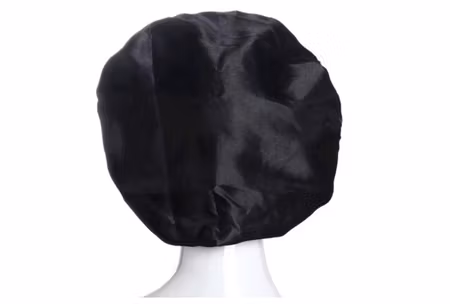 Sovmössa - Satin bonnet - Sleep Cap Svart one size
