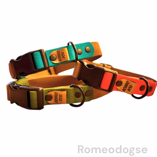 Hundhalsband Otis tvåfärgat 16,20,25mm