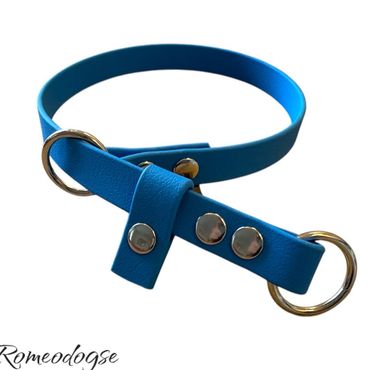 Halsband Helstryp  med ett stopp Biothane 16,19,25mm