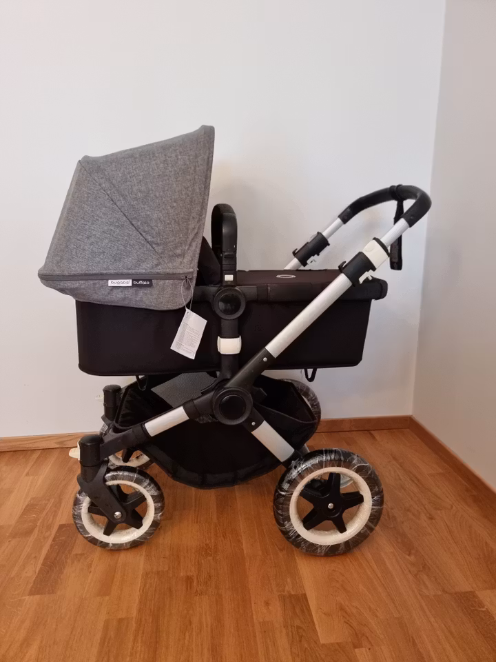 Bugaboo Buffalo kombivogn - Black/Grey Melange
