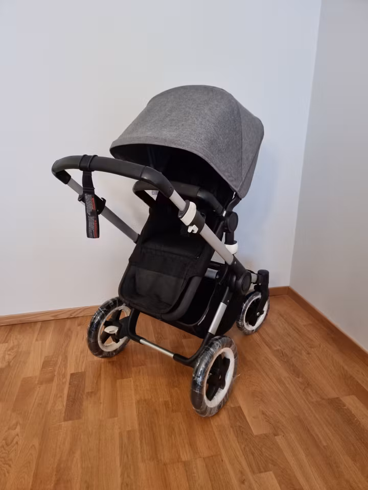 Bugaboo Buffalo kombivogn - Black/Grey Melange