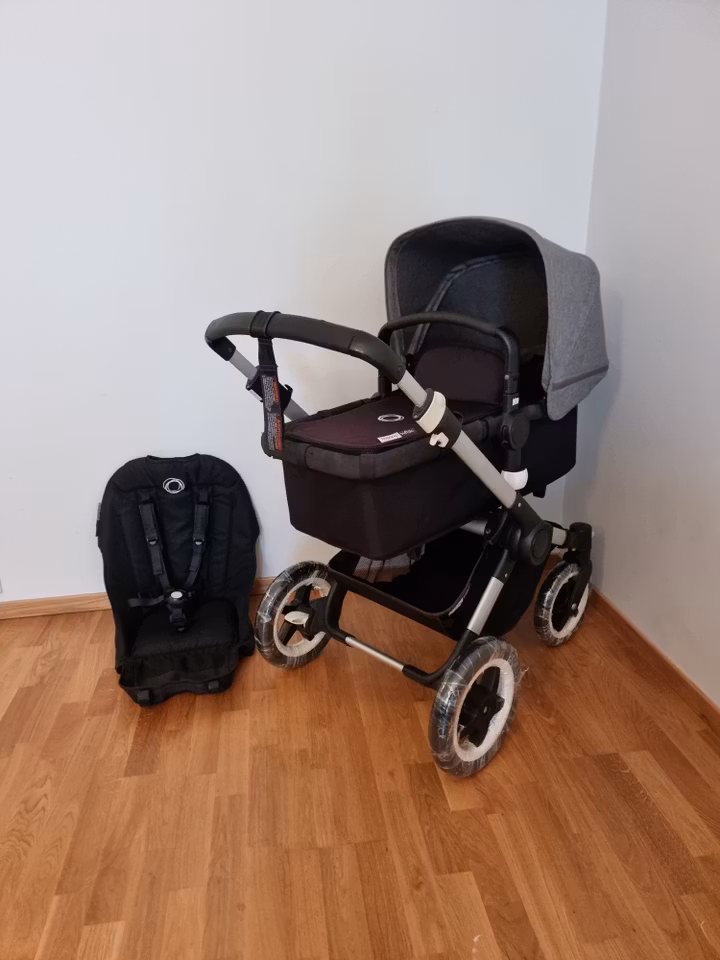 Bugaboo Buffalo kombivogn - Black/Grey Melange