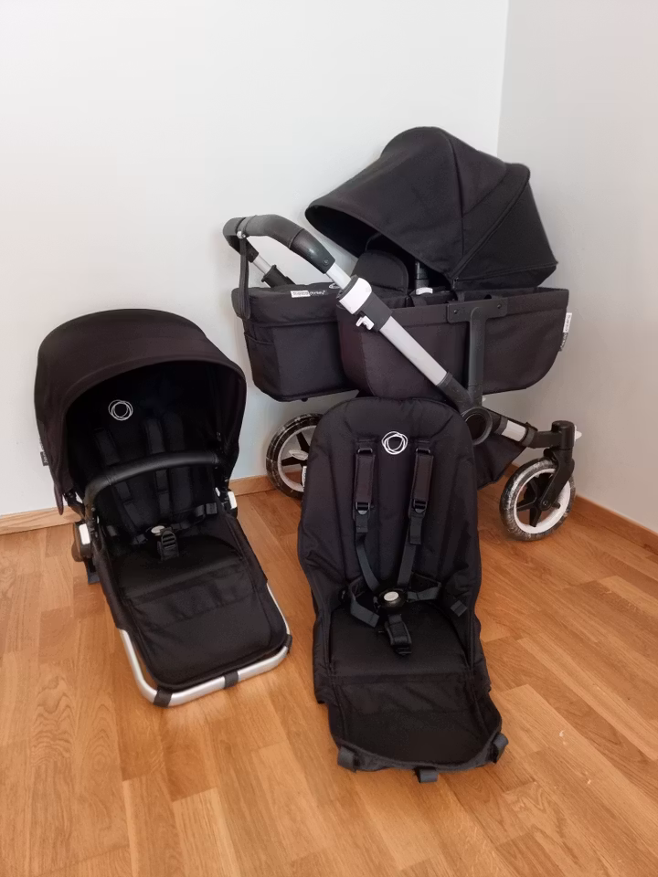 Bugaboo Donkey 3 Duo All Black/Alu