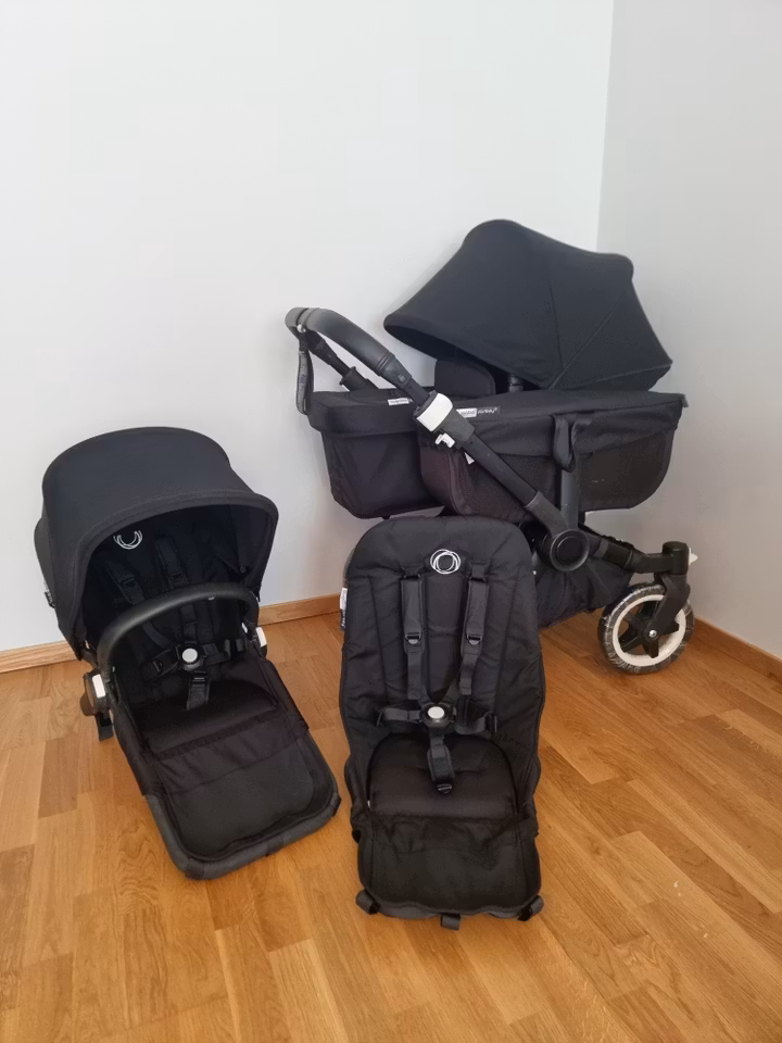 Bugaboo Donkey 2 Duo - All Black