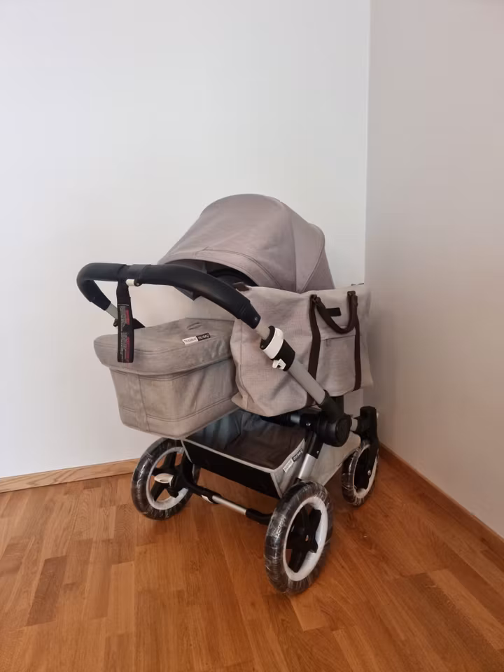 Bugaboo Donkey 2 Duo - Mineral Light Grey