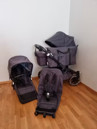 Bugaboo Donkey 5 Duo - Washed Black