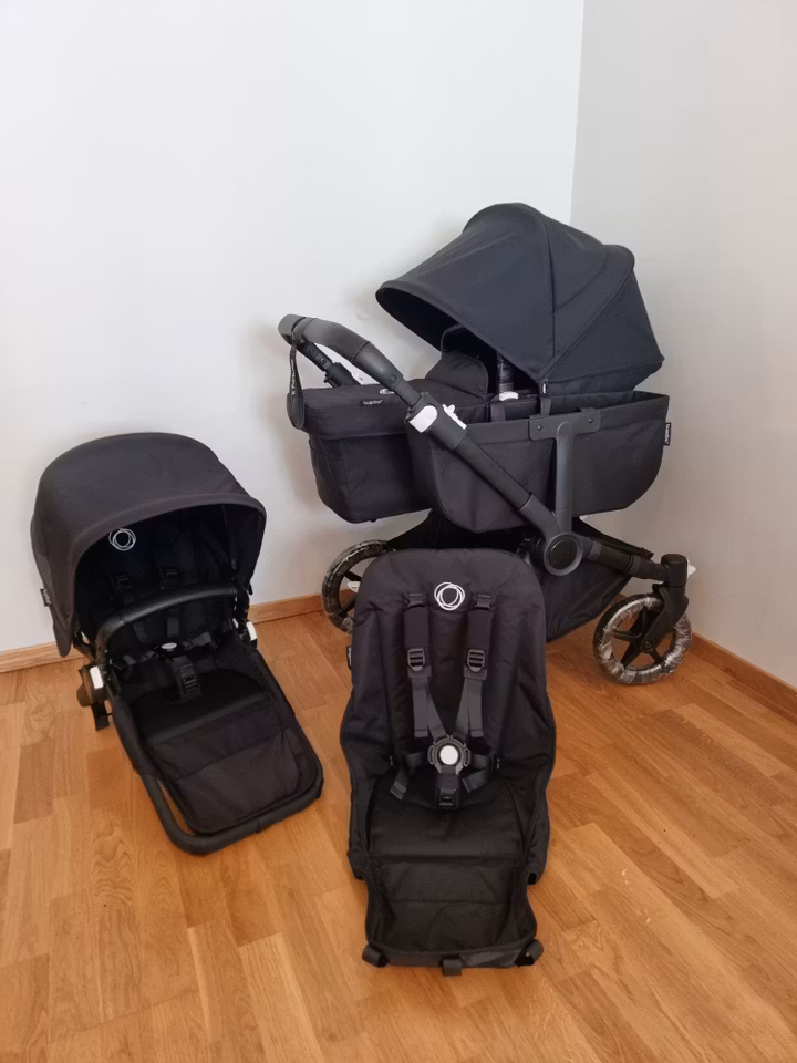 Bugaboo Donkey 5 Duo/Twin - Midnight Black