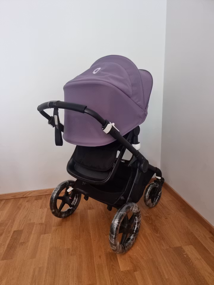 Bugaboo Fox 2/5 kombivogn - All Black/Astro Purple