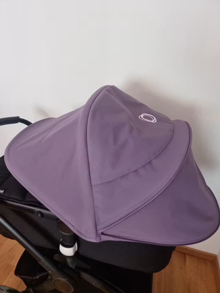 Bugaboo Fox 2/5 kombivogn - All Black/Astro Purple