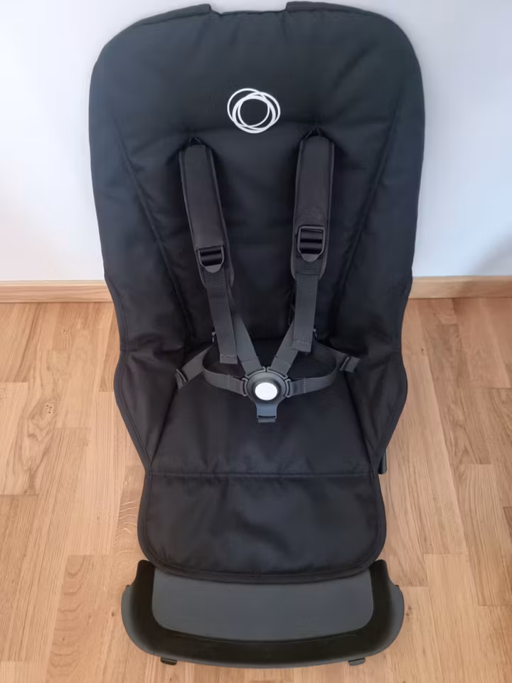 Bugaboo Fox 2/5 kombivogn - All Black/Astro Purple