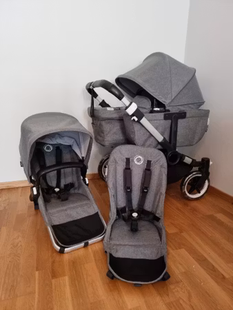 Bugaboo Donkey 3 Duo - Grey Melange