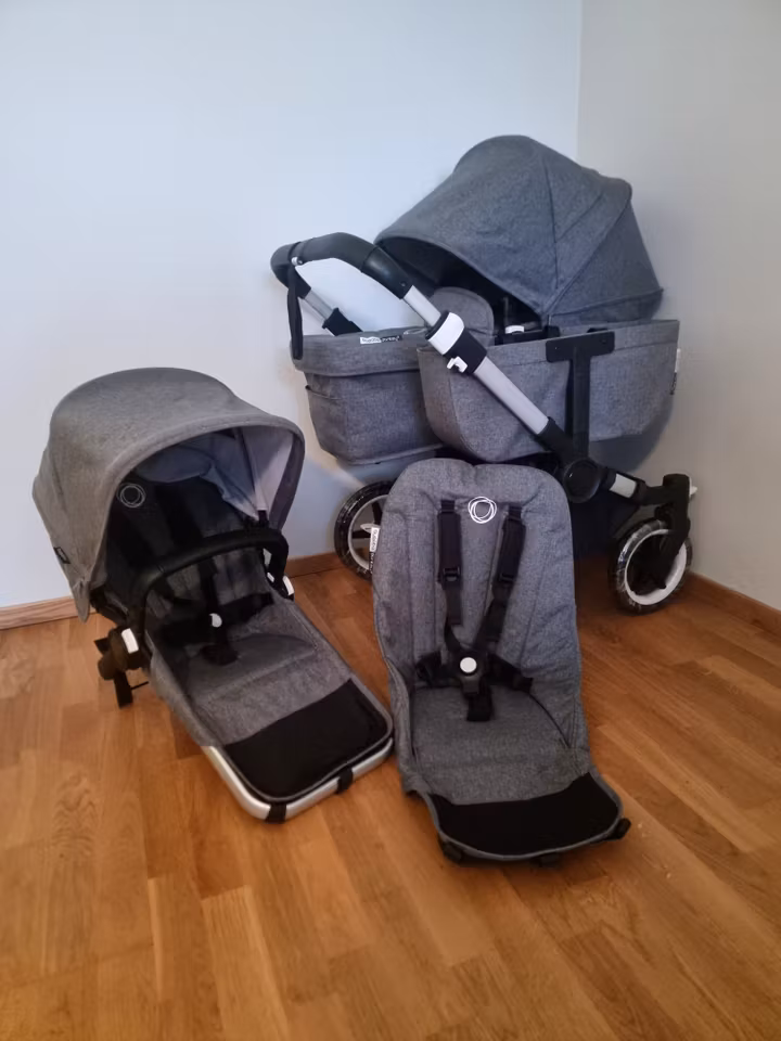 Bugaboo Donkey 3/5 Duo - Grey Melange