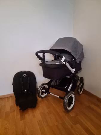 Bugaboo Buffalo kombivogn - Grey Melange/Black
