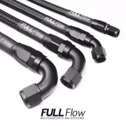 Black Nylon Braided Fuel Hose AN-6