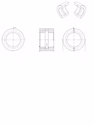 Rear axle bearing cap bushing for Volvo 7/900 series