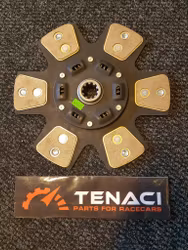 Tenaci 265 mm clutch disc with 6 pucks and springs 10 splines Chevrolet