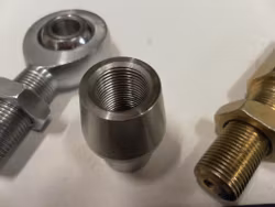 Turnbuckle with uniball and weld socket M18x1;5