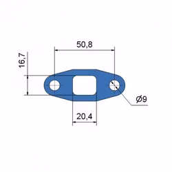 T3 T04 Packning Olja in ut 4-kantig hål