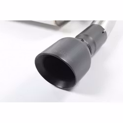 BMW M135i (ej X-drive) Milltek Sport Cat-Back 2x 90 svarta GT utblås - Non-Resonated (mindre-dämpad) utan avgasventiler